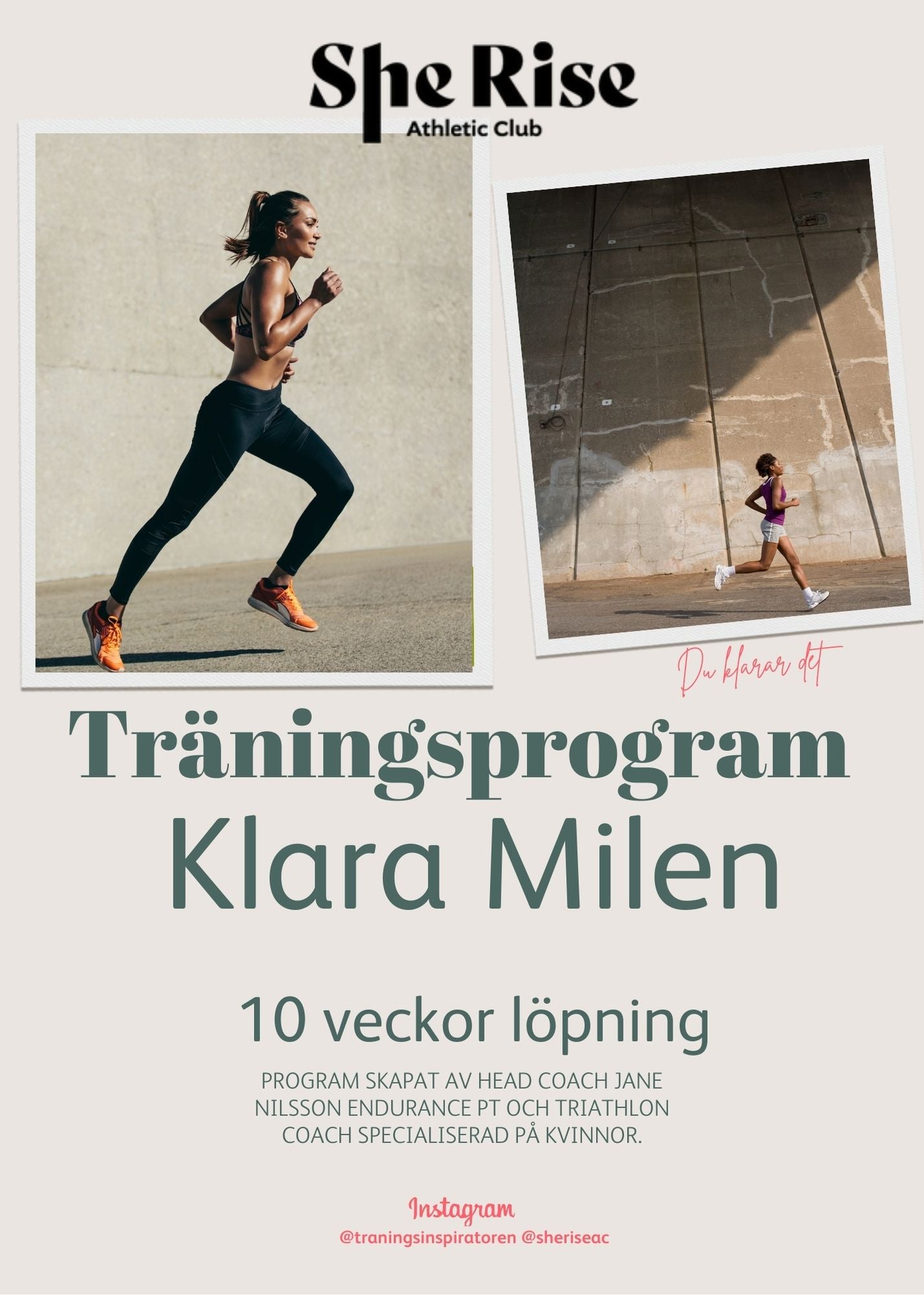 SWE - Löpning, klara milen! 10 veckors träningsprogram