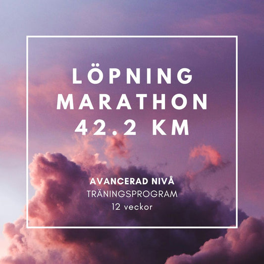 SWE - Marathon 42,2 km träningsprogram (avancerad) 12 veckor