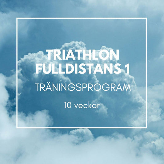 SWE Fulldistans Triathlon 140.6 - 10 veckor bas Modul 1 (av3)