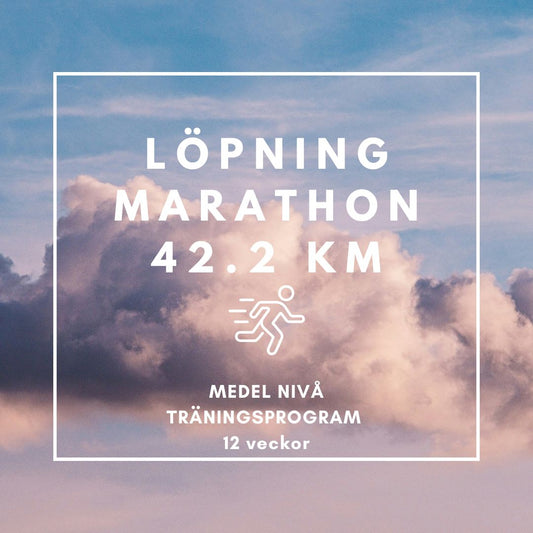 SWE - Marathon 42.2 km training program (intermediate) 12 weeks