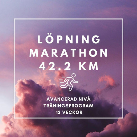 SWE - Marathon 42,2 km träningsprogram (avancerad) 12 veckor