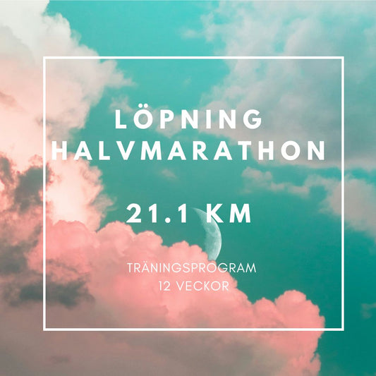 SWE Halvmarathon 21 km träningsprogram 12 veckor