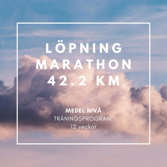 SWE - Marathon 42,2 km träningsprogram (intermediate) 12 veckor