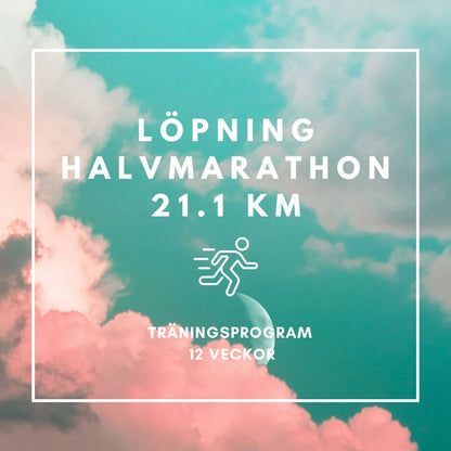 SWE Half Marathon 21 km training program 12 weeks